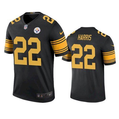 Men Pittsburgh Steelers #22 Najee Harris Nike Black Vapor Color Rush Limited NFL Jersey